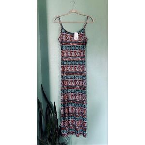 Forever 21 Geometric Patterned Stretchy Cami Dress